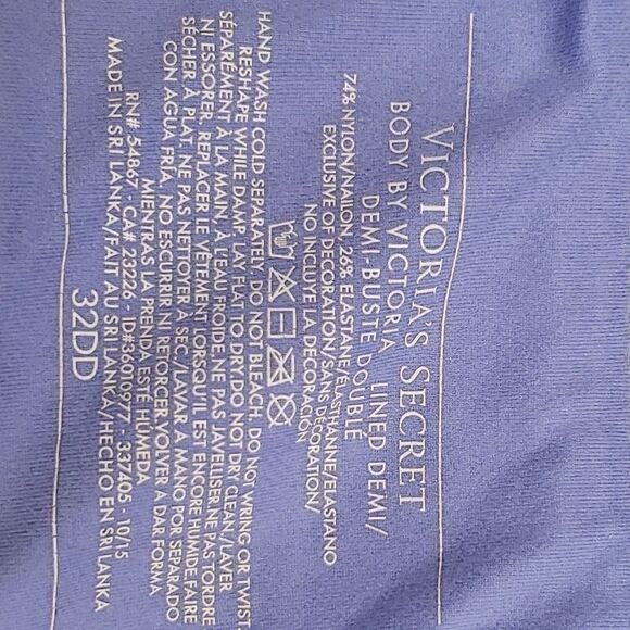 Body By Victoria lined demi, size 32DD - Picture 6 of 6